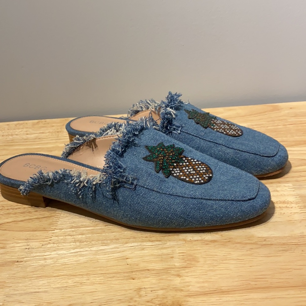 BCBGeneration Blue Jeans Slippers
